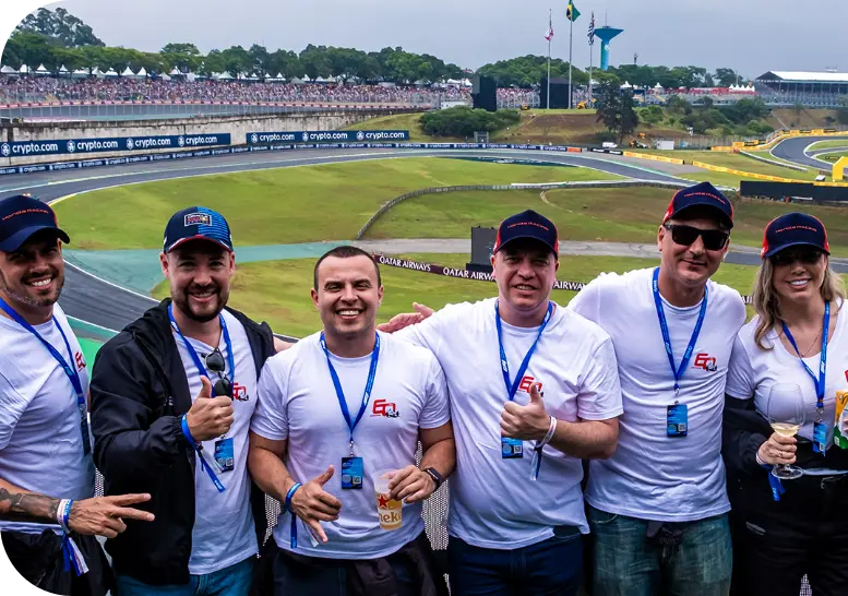 Ganhadores da campanha de incentivo GP de Vendas New City na Fórmula 1 no autódromo de interlagos