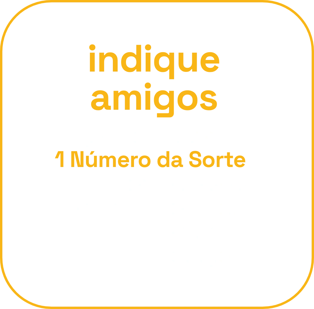 indique amigos aqui e ganhe 1 Número da Sorte extra a cada pessoa que se cadastrar na campanha com seu código.